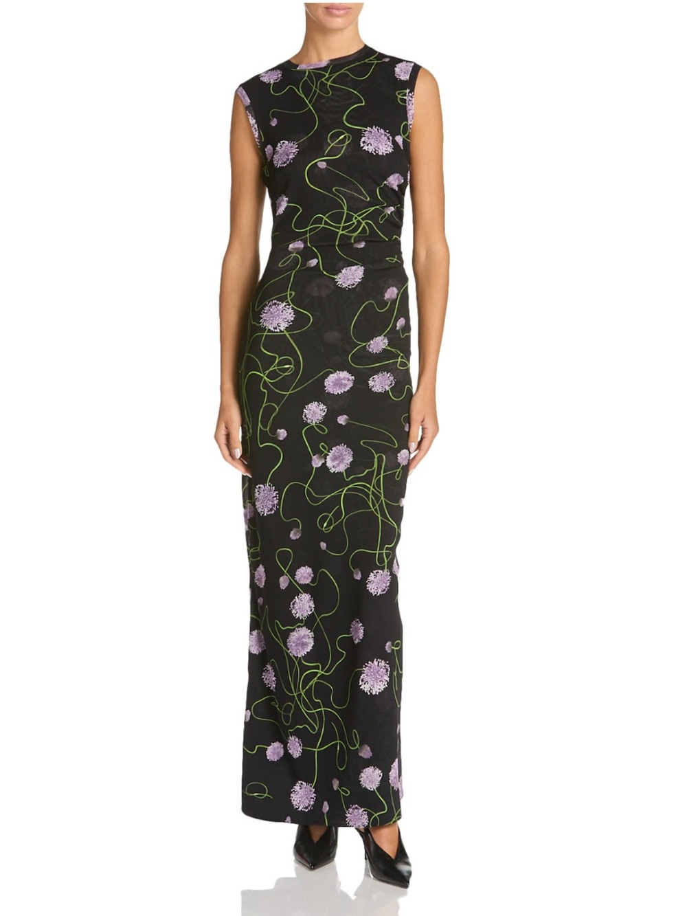 Stella McCartney Twisted Floral Mesh Maxi Dress. NWT